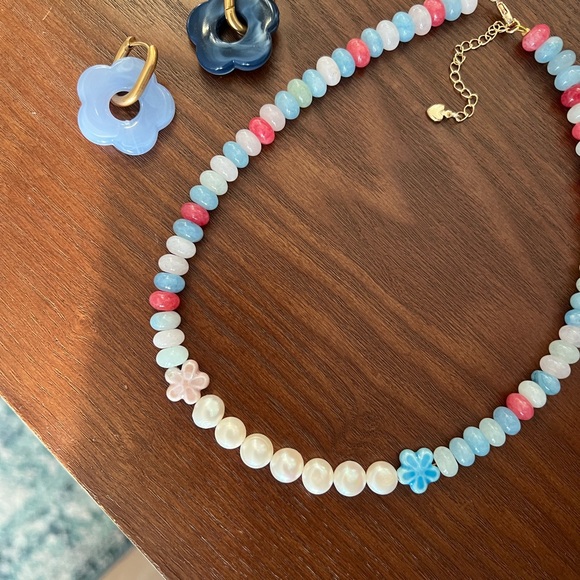 Morganite Pearl Necklace - Picture 2 of 6